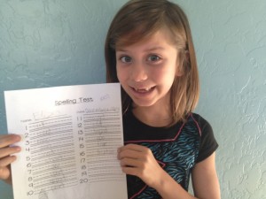 Eliza Spelling Test