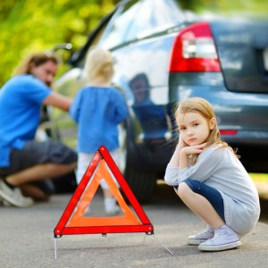 Changing Flat Tire